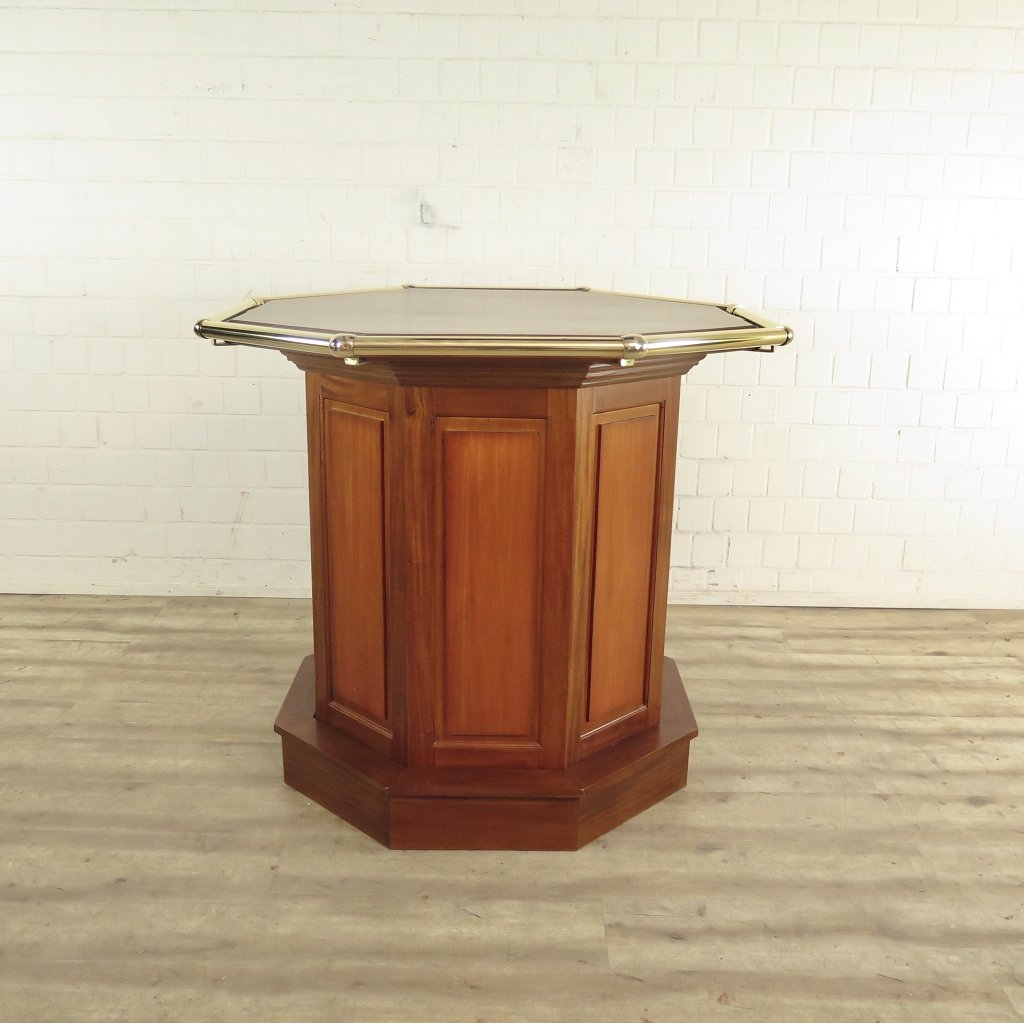 Stehtisch Bartisch Mahagoni Ø 1,27