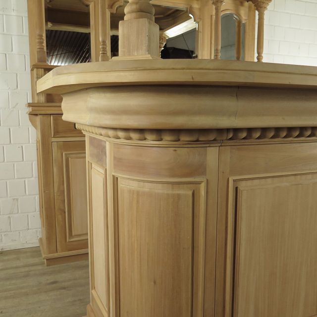 Hausbar Theke Mahagoni 2,06 m