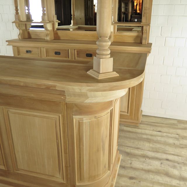Hausbar Theke Mahagoni 2,06 m