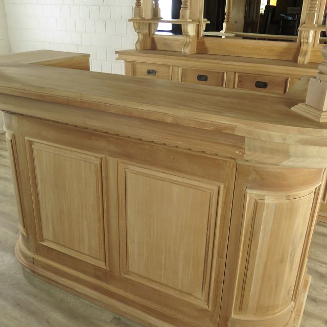 Hausbar Theke Mahagoni 2,06 m