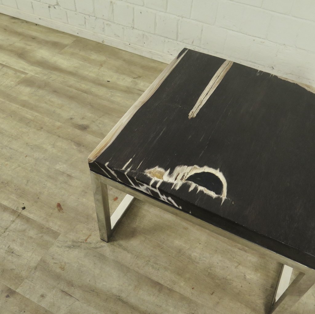 Beistelltisch Fossil versteinertes Holz 0,60 m x 0,60 m