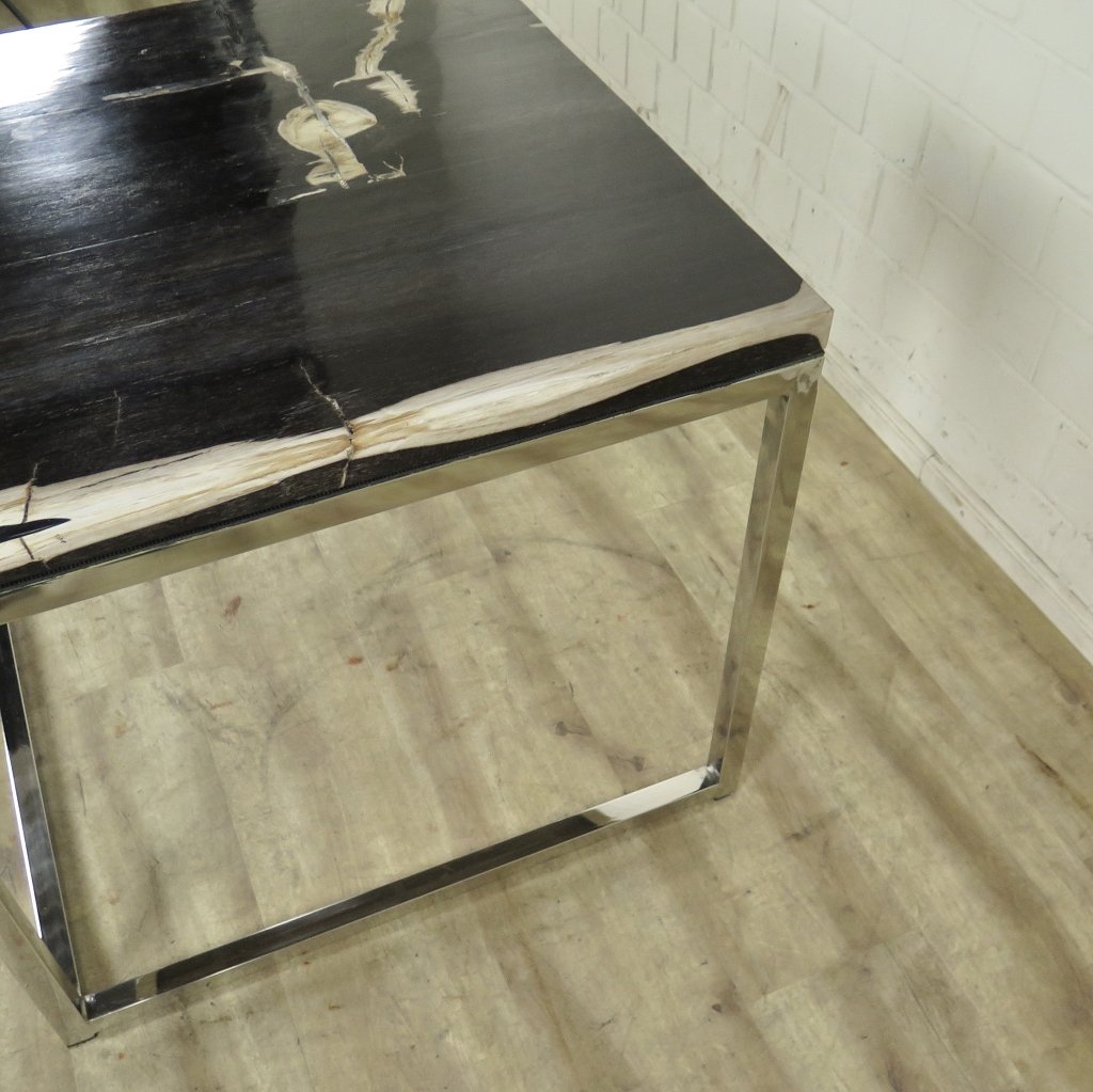 Beistelltisch Fossil versteinertes Holz 0,80 m x 0,80 m