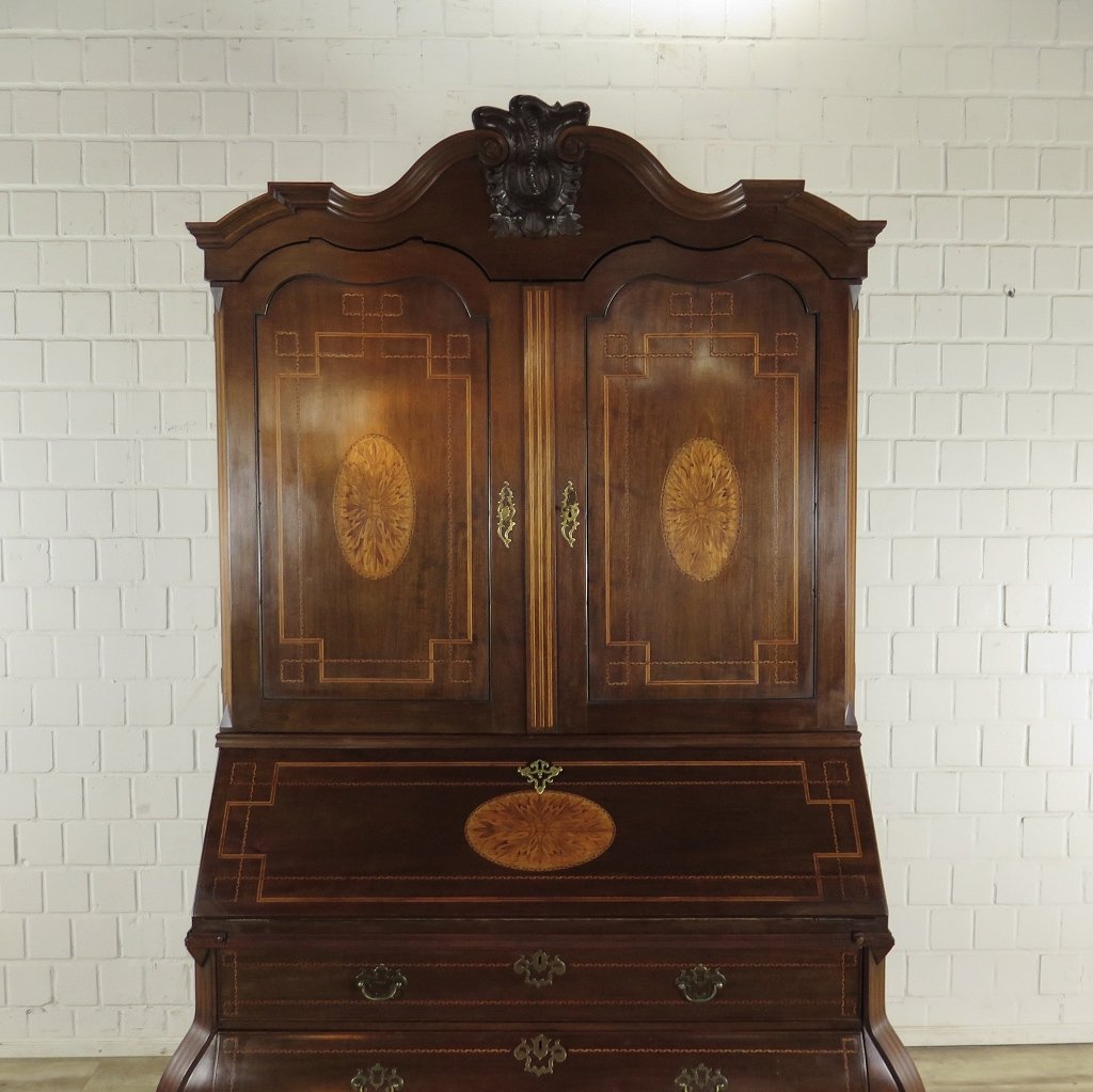 Sekretär Aufsatzsekretär Barock 1800 Nussbaum