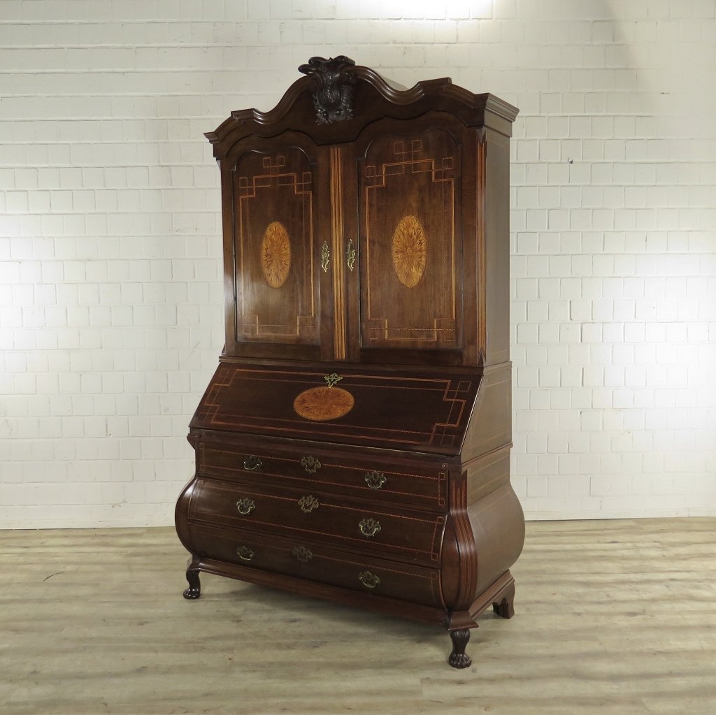 Sekretär Aufsatzsekretär Barock 1800 Nussbaum