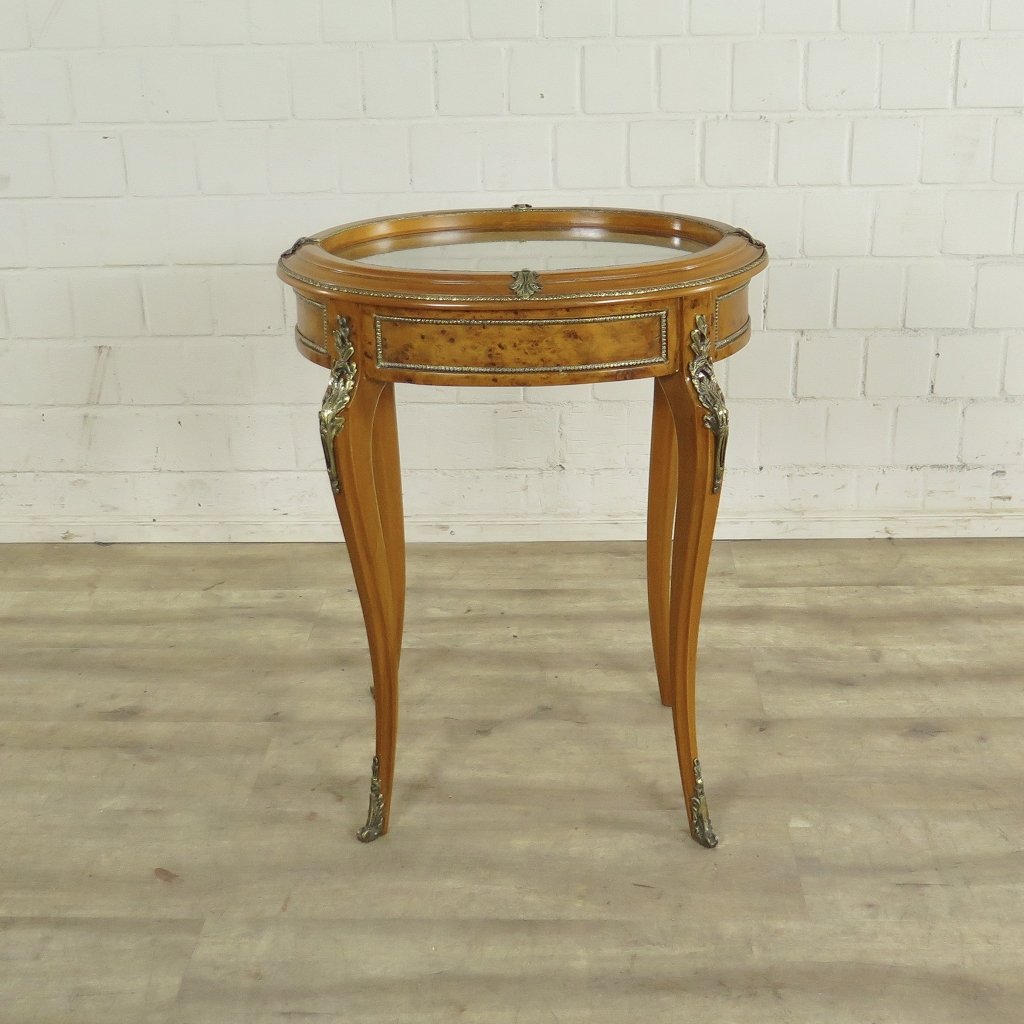 Tischvitrine Tisch Nussbaum 0,60 m x 0,45 m