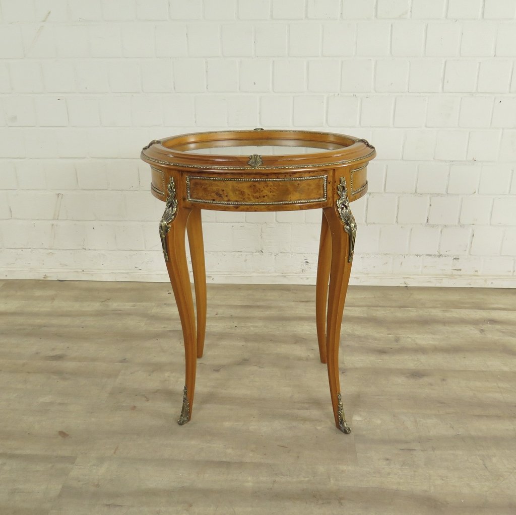 Tischvitrine Tisch Nussbaum 0,60 m x 0,45 m