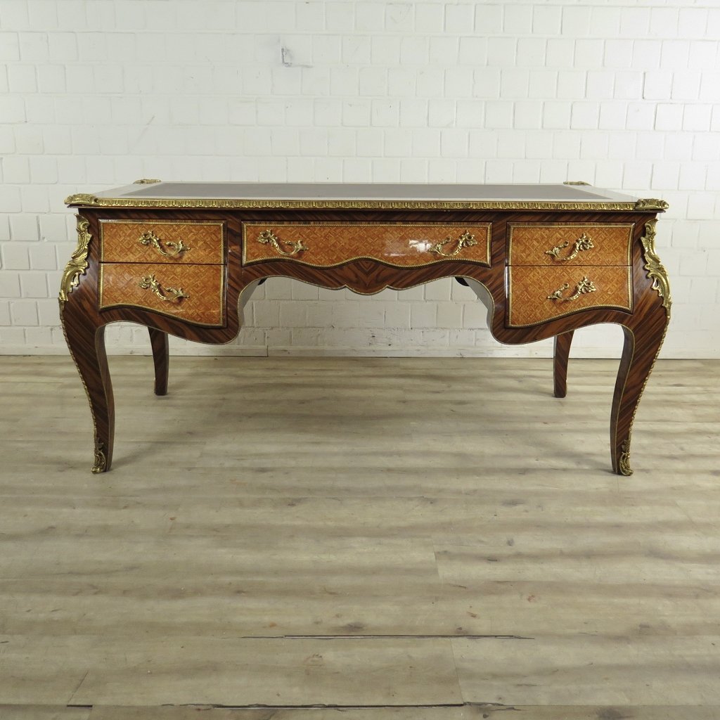 Schreibtisch Nussbaum Barockstil 1,70 m