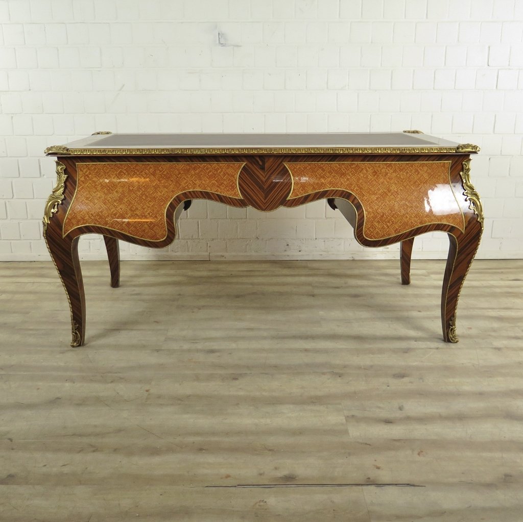 Schreibtisch Nussbaum Barockstil 1,70 m