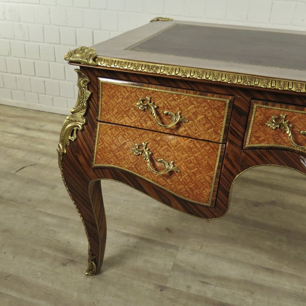Schreibtisch Nussbaum Barockstil 1,70 m