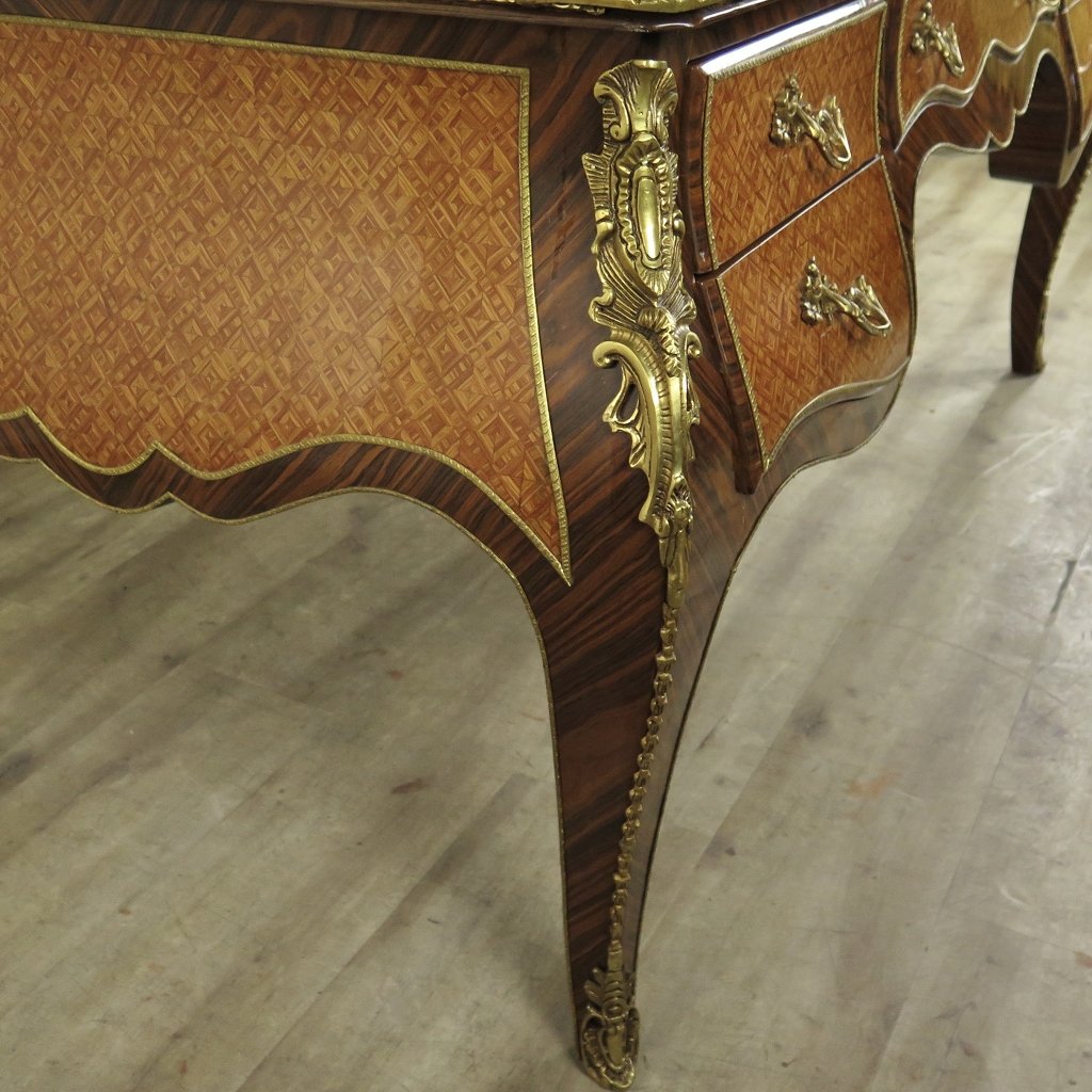 Schreibtisch Nussbaum Barockstil 1,70 m