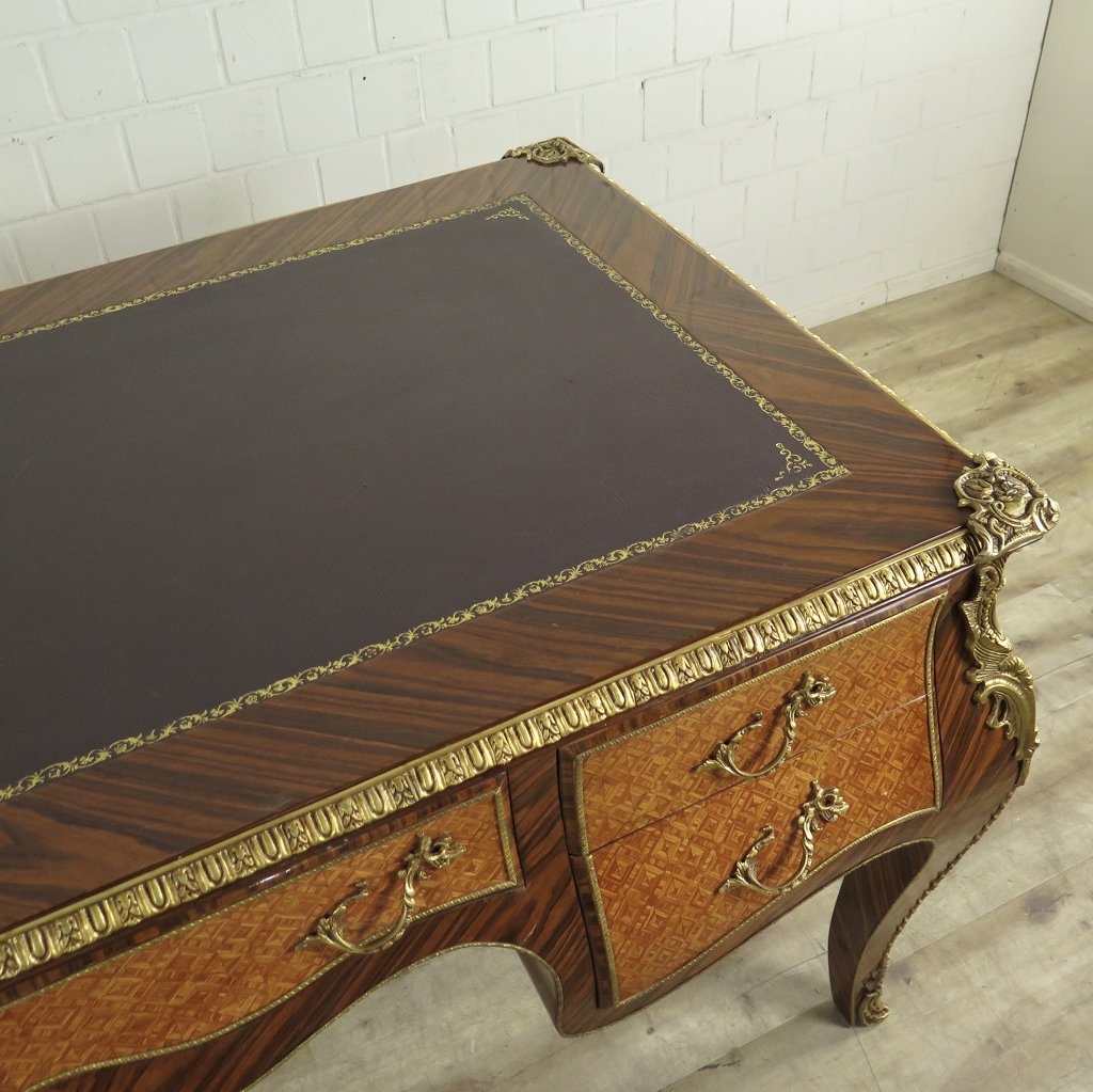 Schreibtisch Nussbaum Barockstil 1,70 m