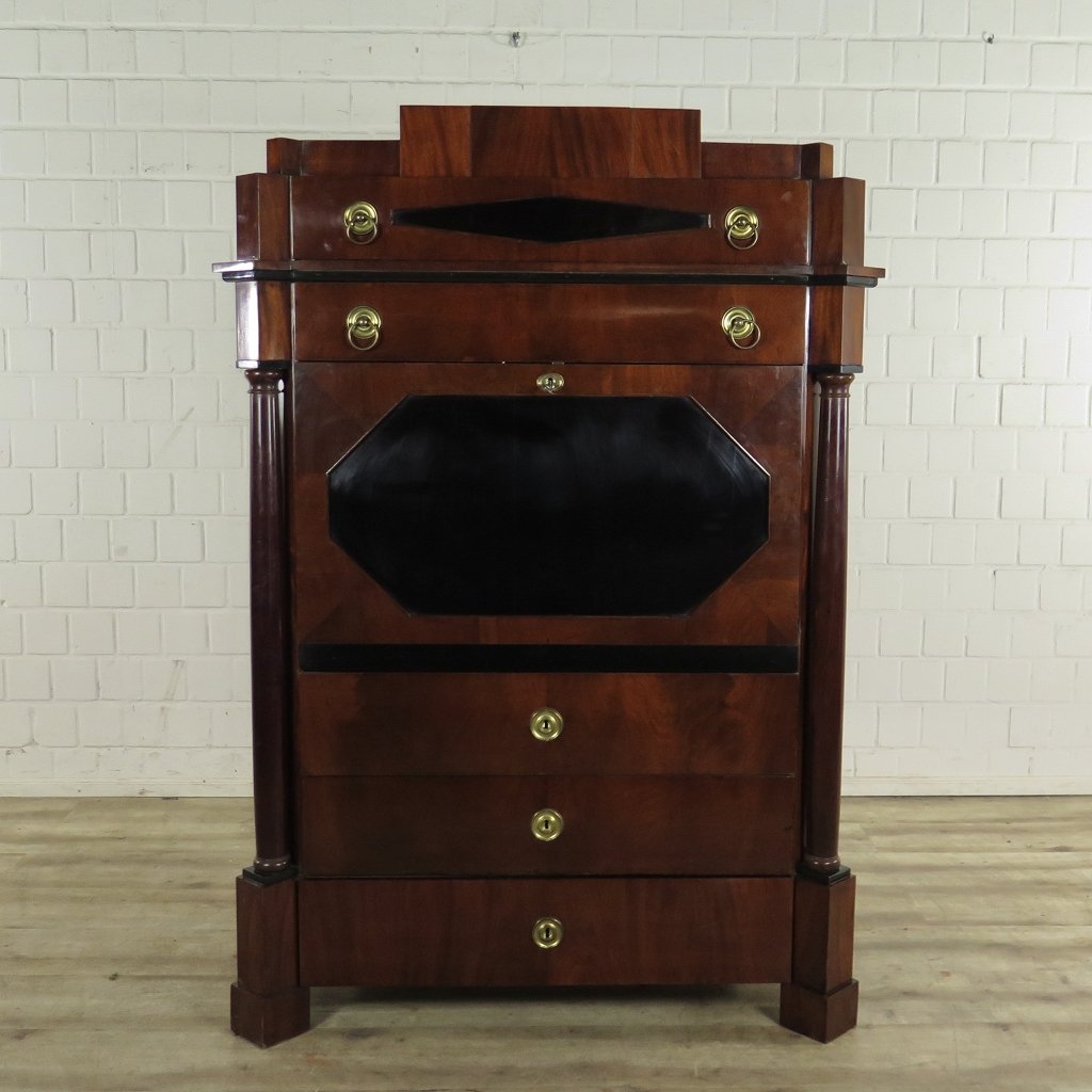Sekretär Biedermeier 1840 Mahagoni