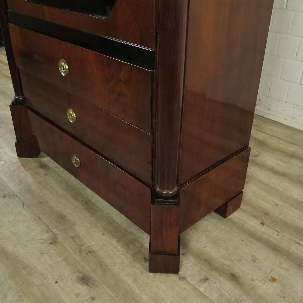 Sekretär Biedermeier 1840 Mahagoni