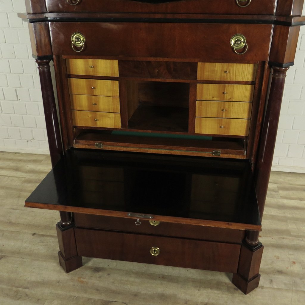 Sekretär Biedermeier 1840 Mahagoni