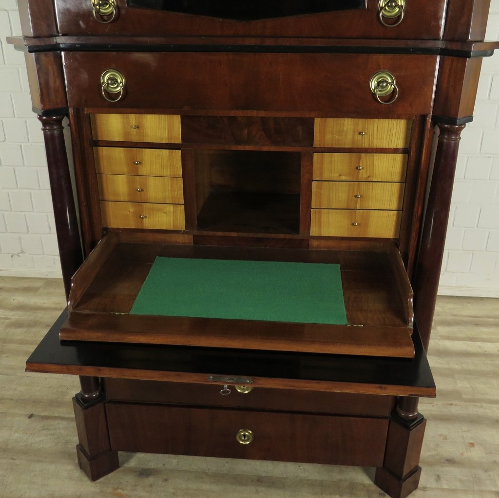 Sekretär Biedermeier 1840 Mahagoni
