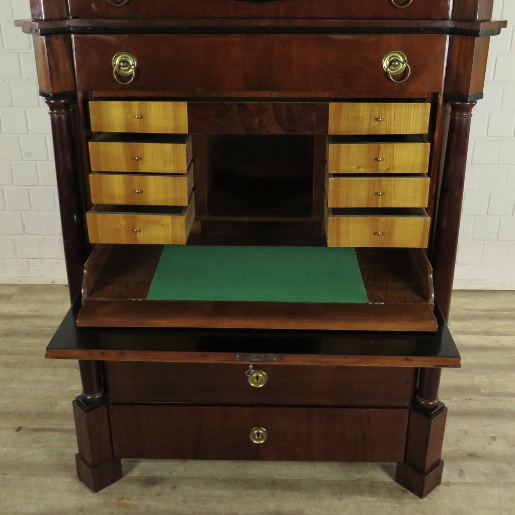 Sekretär Biedermeier 1840 Mahagoni