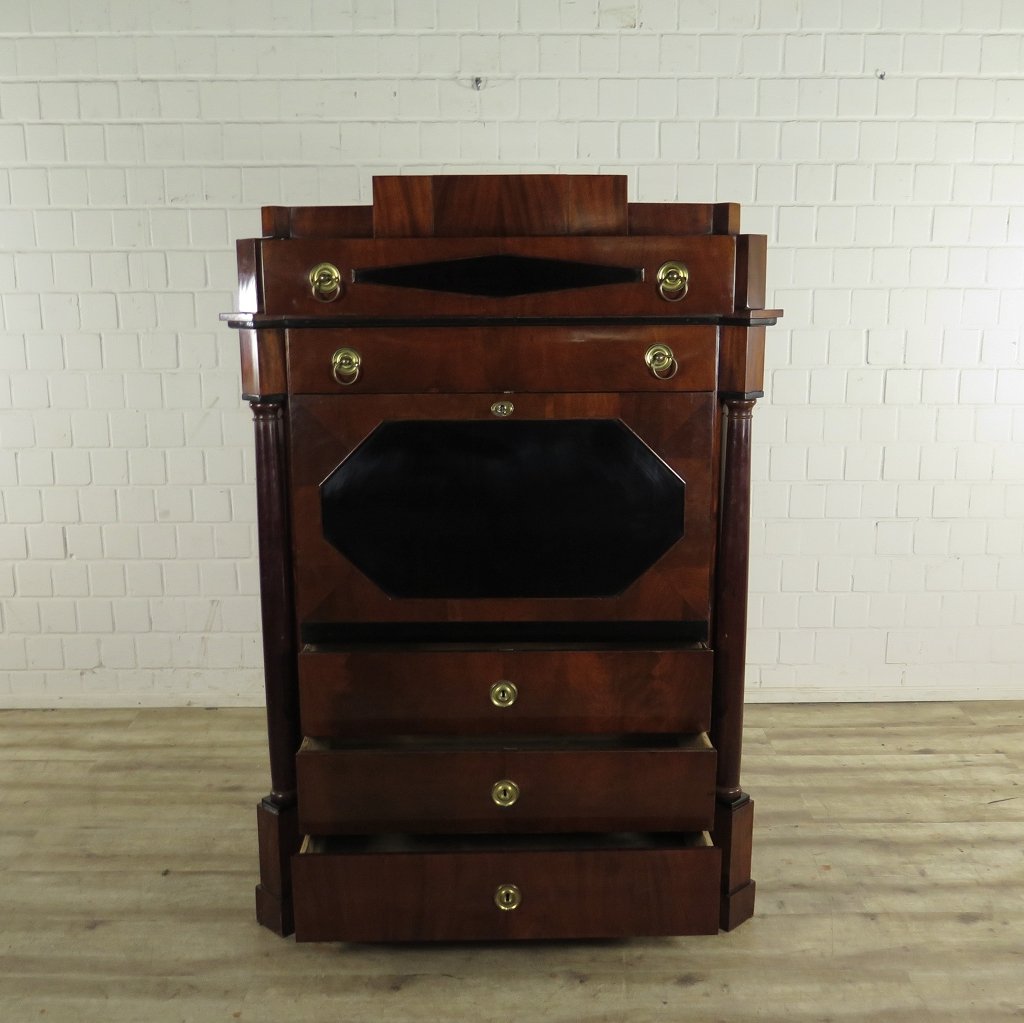 Sekretär Biedermeier 1840 Mahagoni