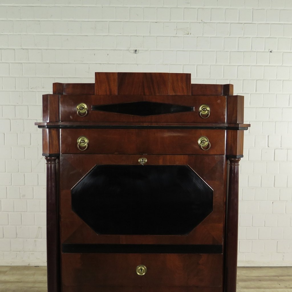 Sekretär Biedermeier 1840 Mahagoni