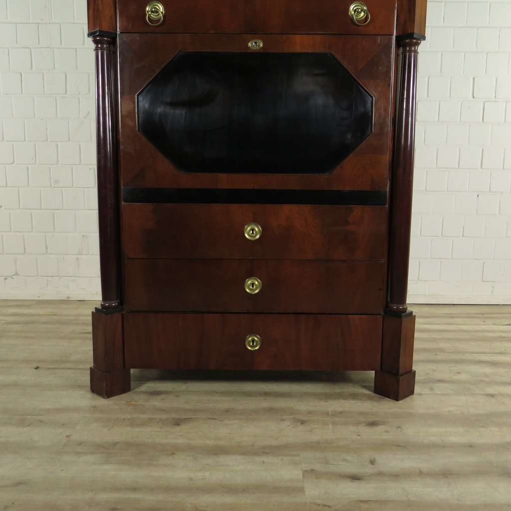 Sekretär Biedermeier 1840 Mahagoni