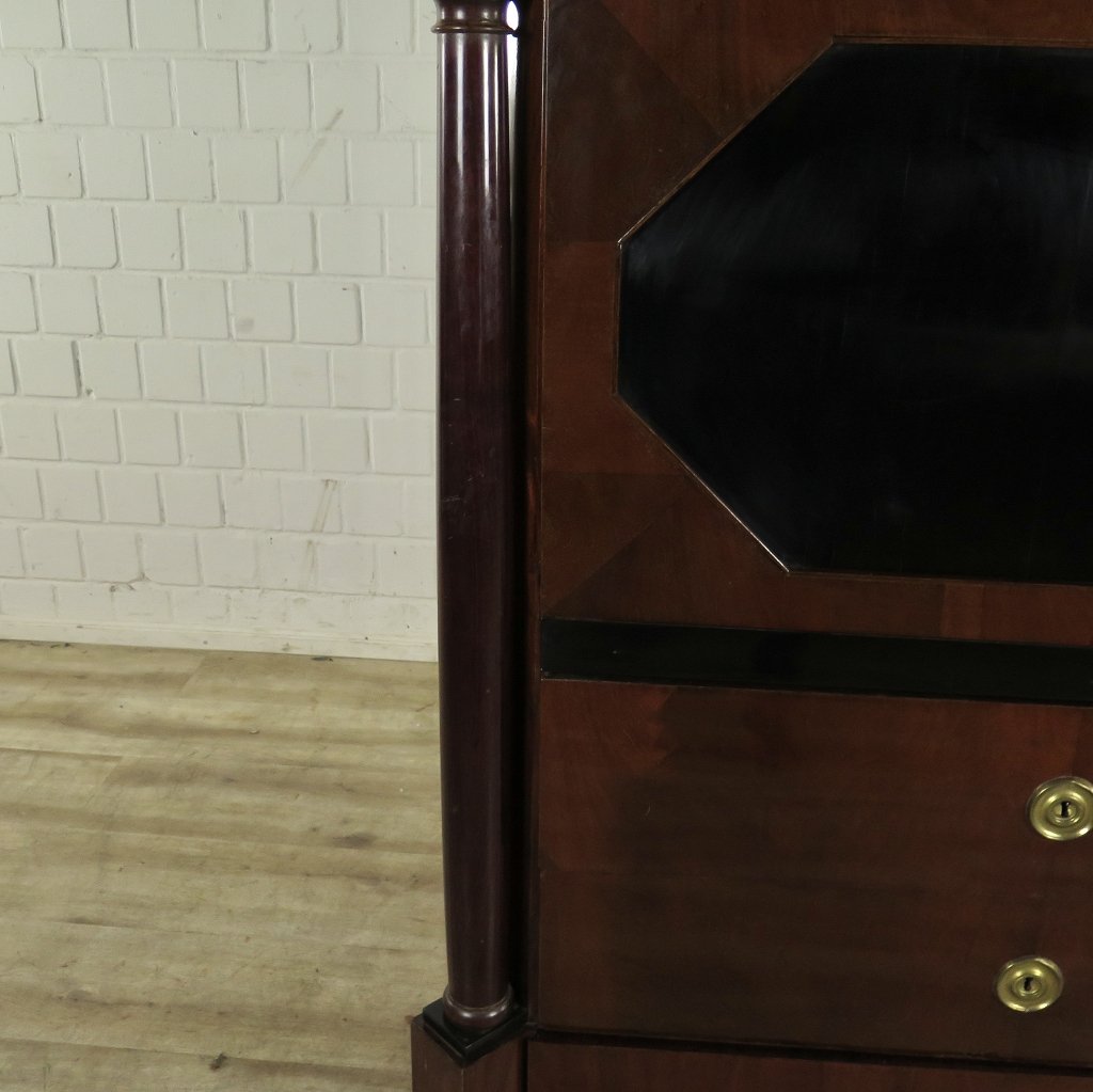 Sekretär Biedermeier 1840 Mahagoni