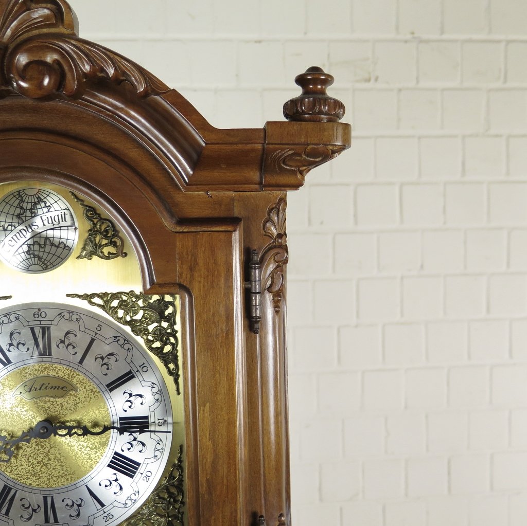 Standuhr Uhr Artime Nussbaum Westminster