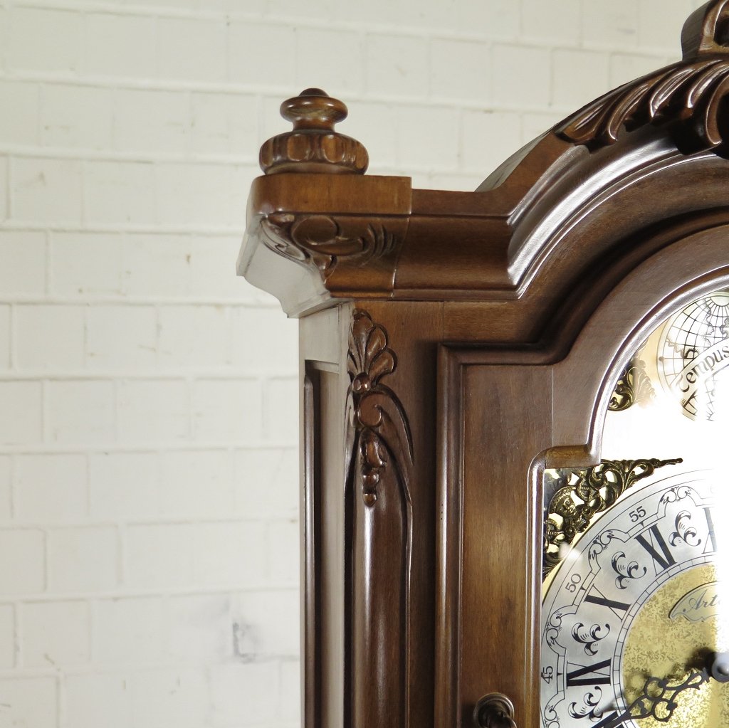 Standuhr Uhr Artime Nussbaum Westminster