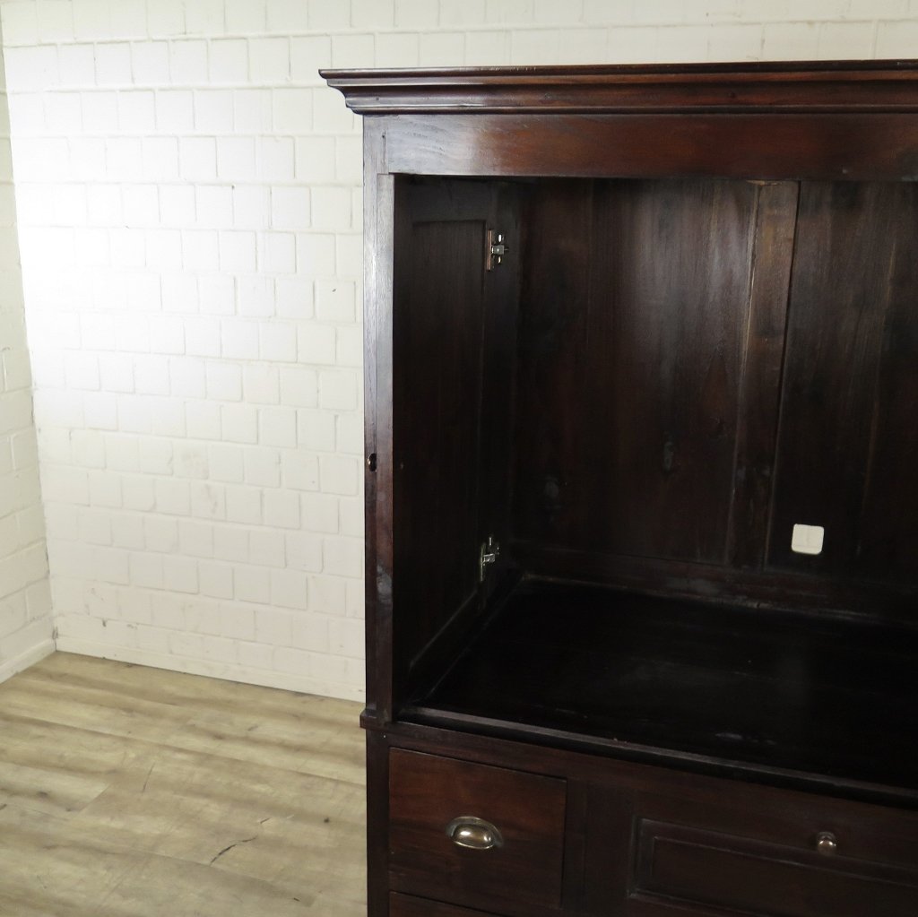 Fernsehschrank TV-Möbel Teakholz 1,02 m
