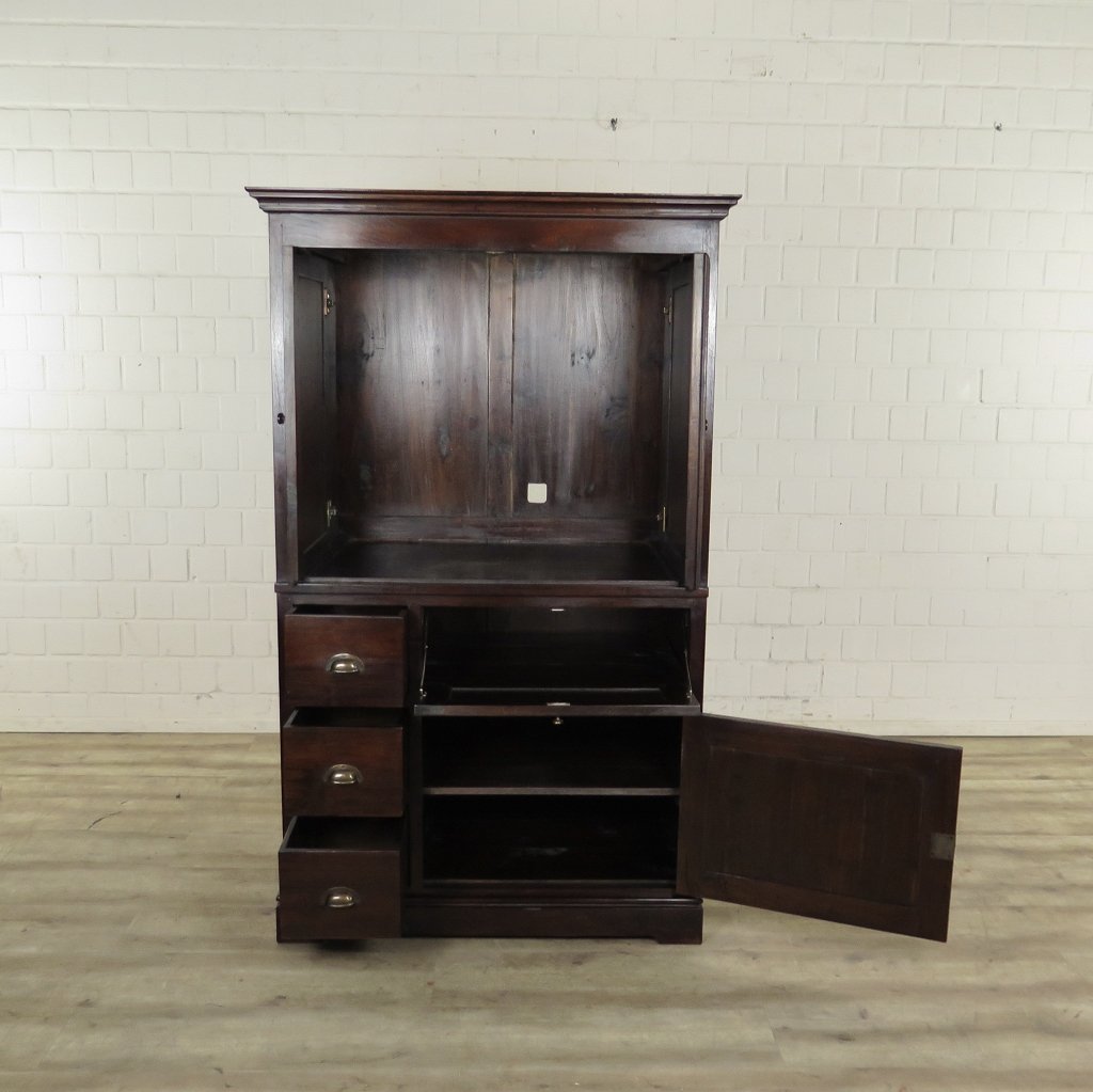Fernsehschrank TV-Möbel Teakholz 1,02 m