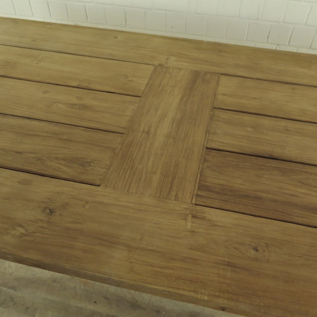 Esstisch Gartentisch Tisch Teakholz 2,80 m x 1,00 m