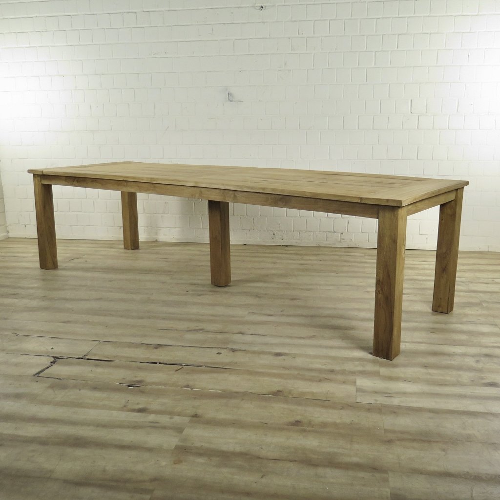 Esstisch Gartentisch Tisch Teakholz 3,00 m x 1,00 m