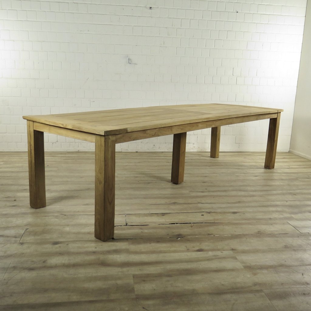 Esstisch Gartentisch Tisch Teakholz 3,00 m x 1,00 m