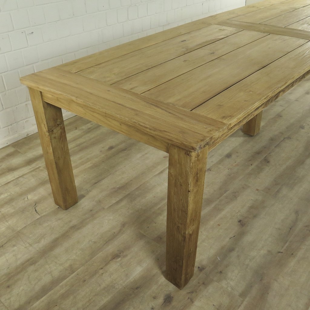 Esstisch Gartentisch Tisch Teakholz 3,00 m x 1,00 m