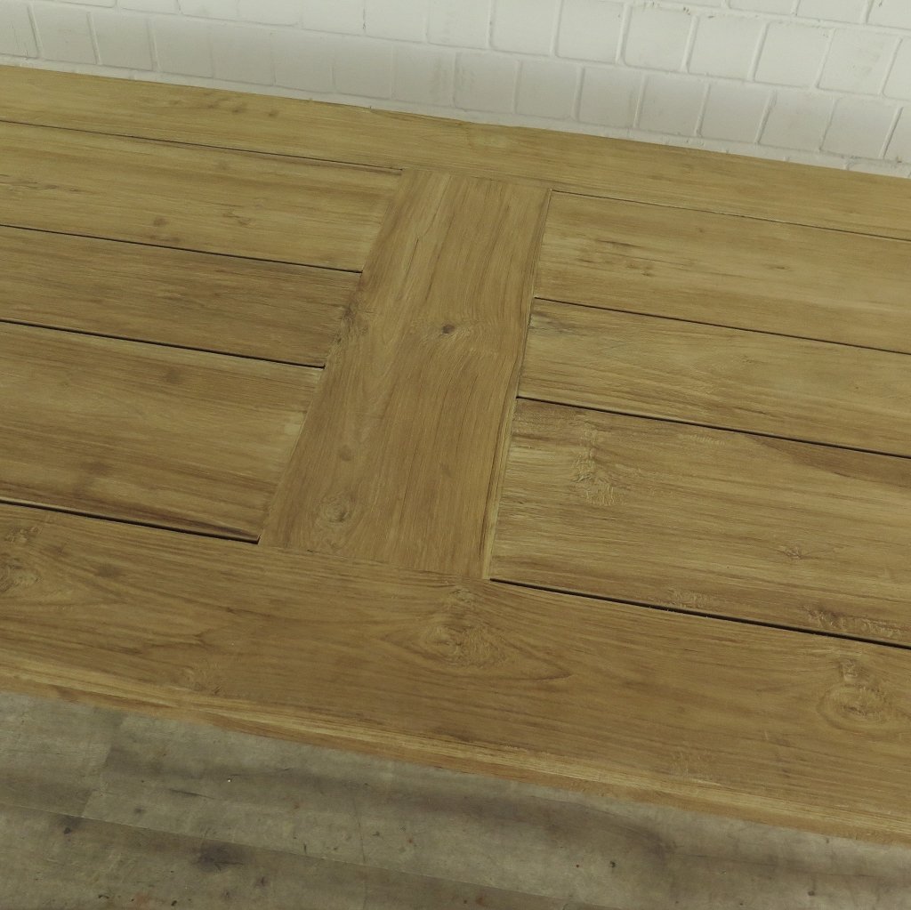 Esstisch Gartentisch Tisch Teakholz 3,00 m x 1,00 m