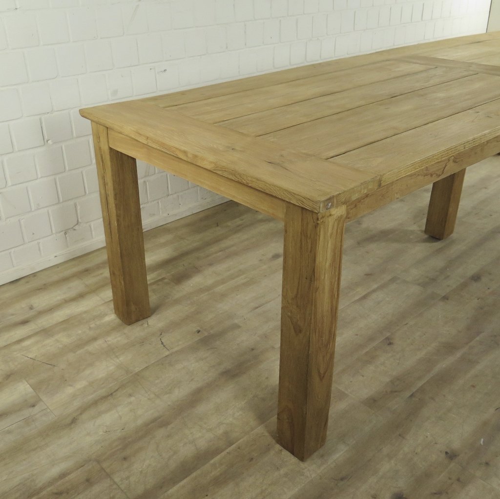 Esstisch Gartentisch Tisch Teakholz 3,00 m x 1,00 m