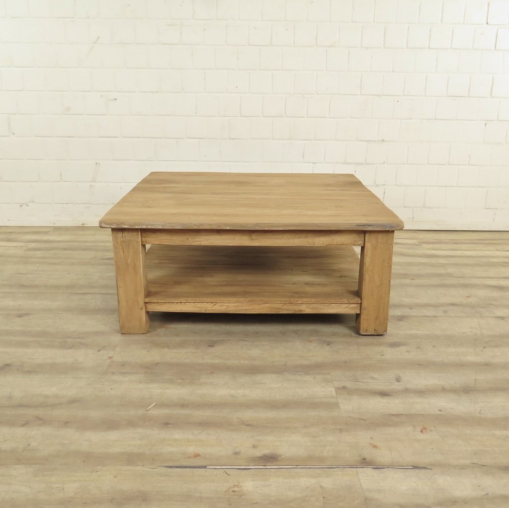 Couchtisch Wohnzimmertisch Teakholz 1,00 m x 1,00 m
