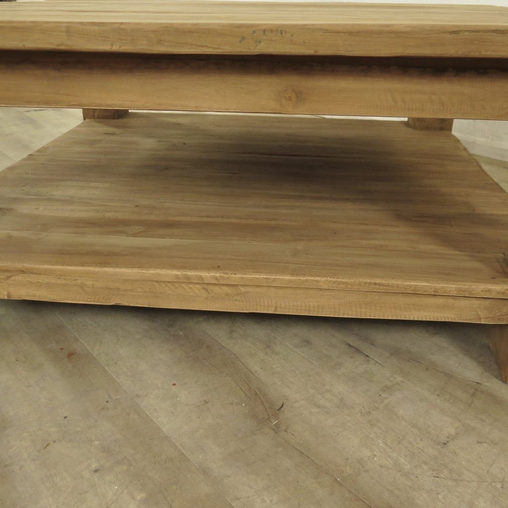 Couchtisch Wohnzimmertisch Teakholz 1,00 m x 1,00 m