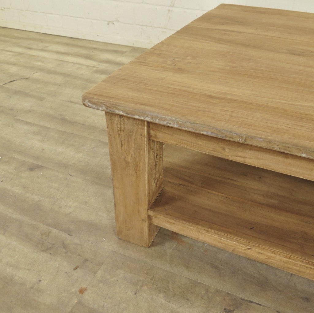 Couchtisch Wohnzimmertisch Teakholz 1,00 m x 1,00 m