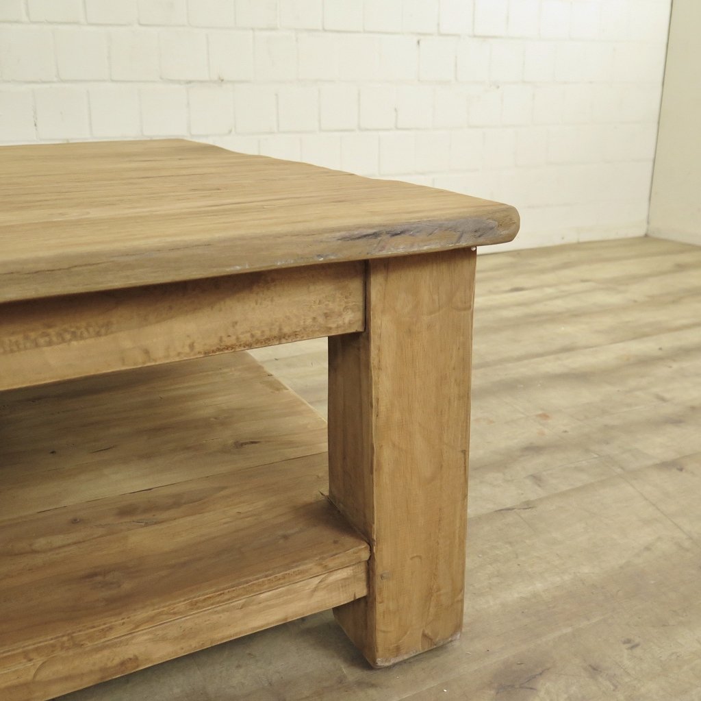 Couchtisch Wohnzimmertisch Teakholz 1,00 m x 1,00 m