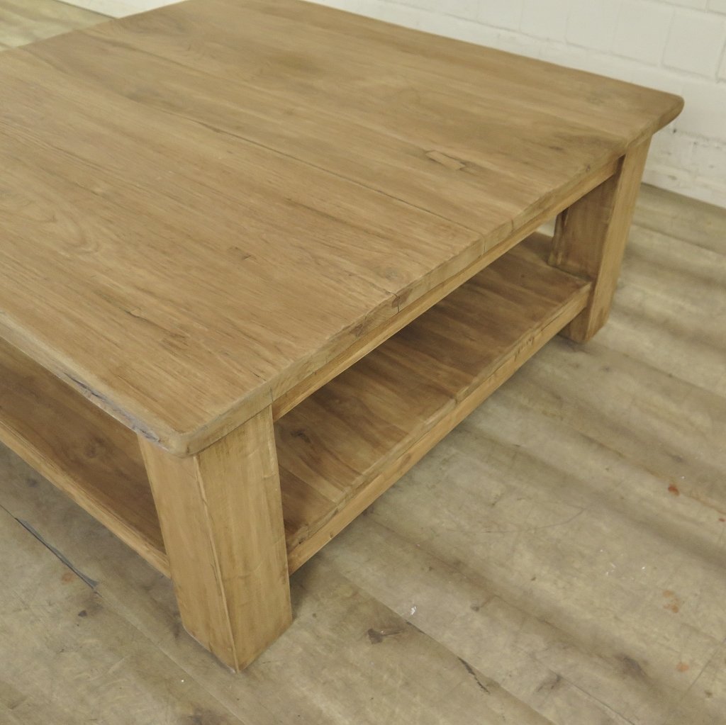 Couchtisch Wohnzimmertisch Teakholz 1,00 m x 1,00 m