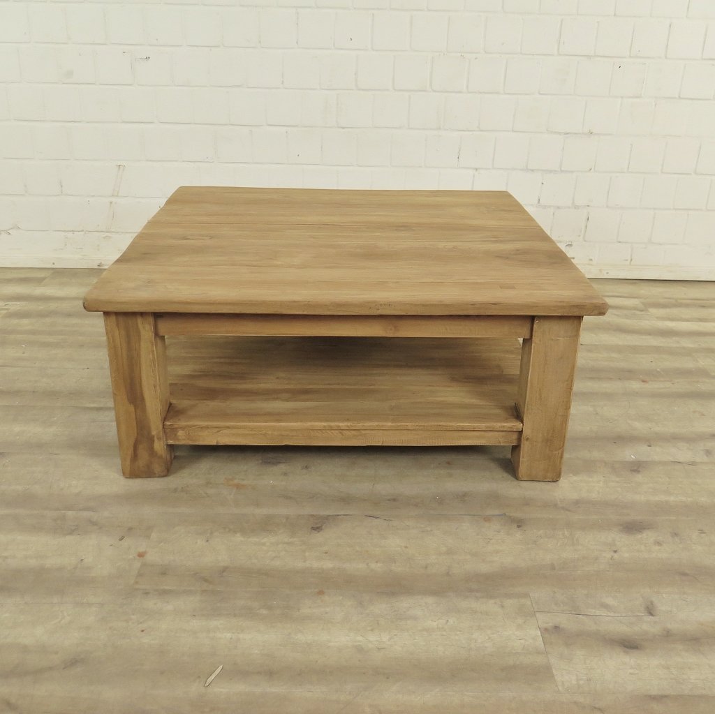 Couchtisch Wohnzimmertisch Teakholz 1,00 m x 1,00 m
