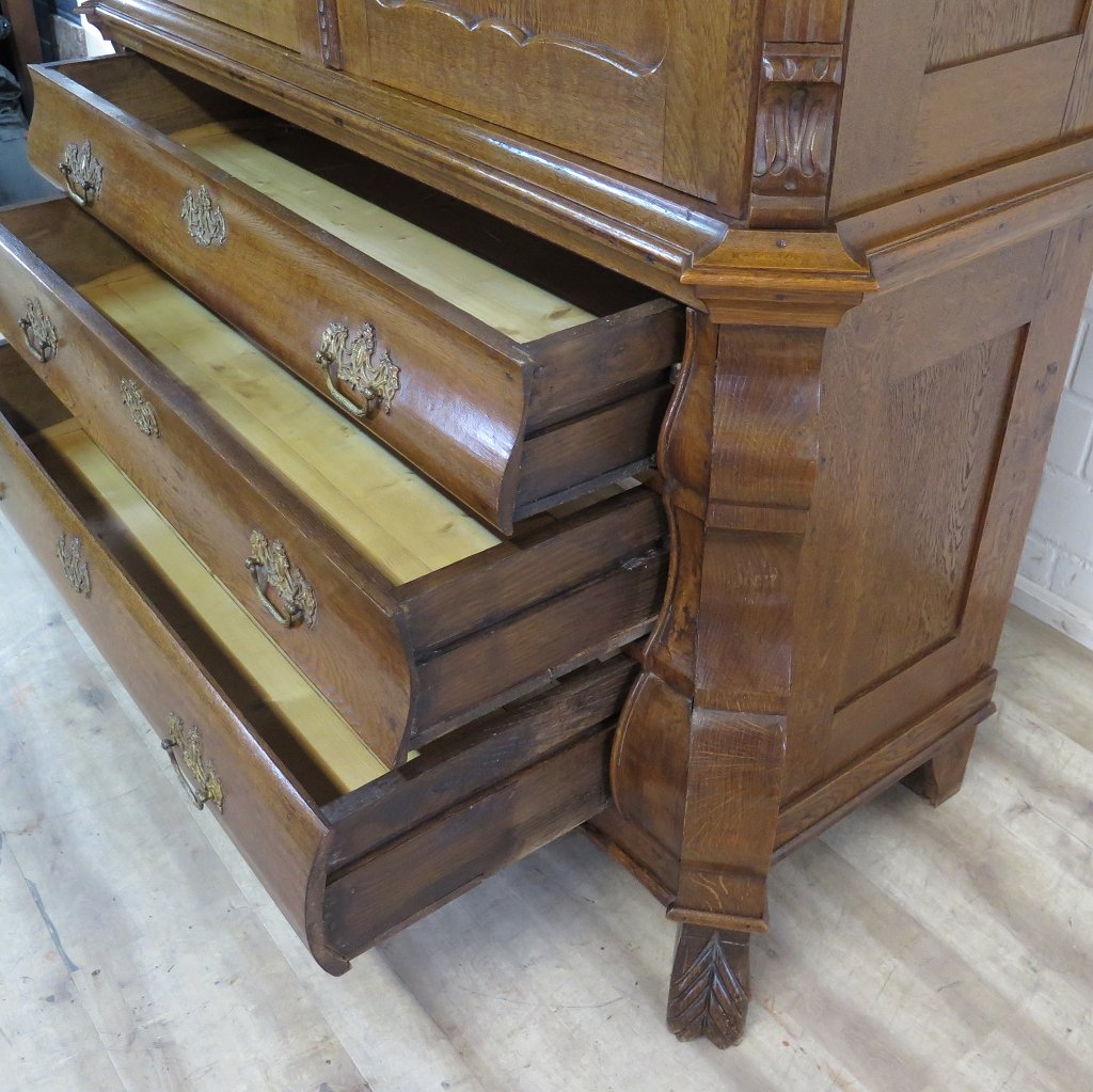 Kabinettschrank Schrank Historismus 1850 Eiche