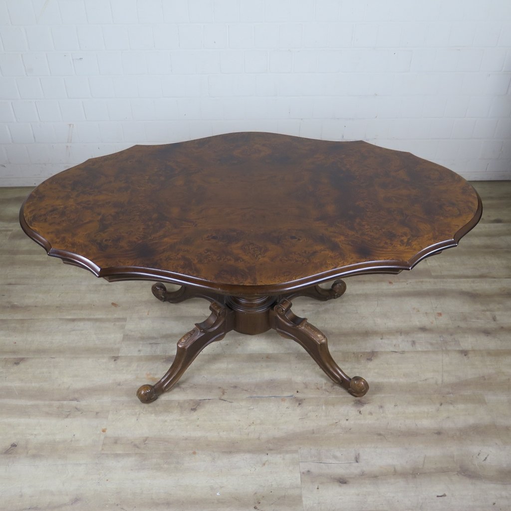 Tisch Esstisch Barockstil 1,60 m x 0,99 m Wurzelholz