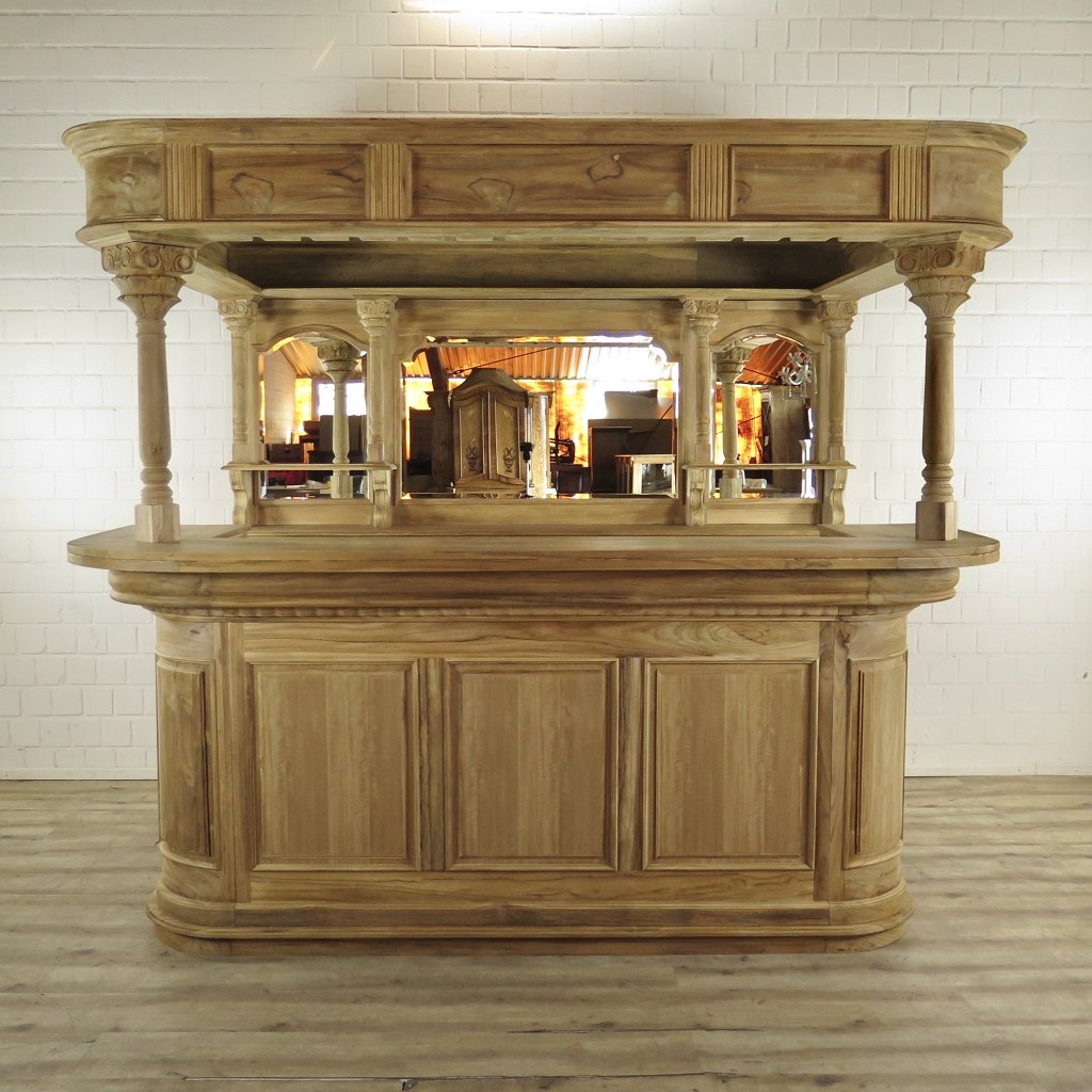 Hausbar Theke Teakholz 2,60 m