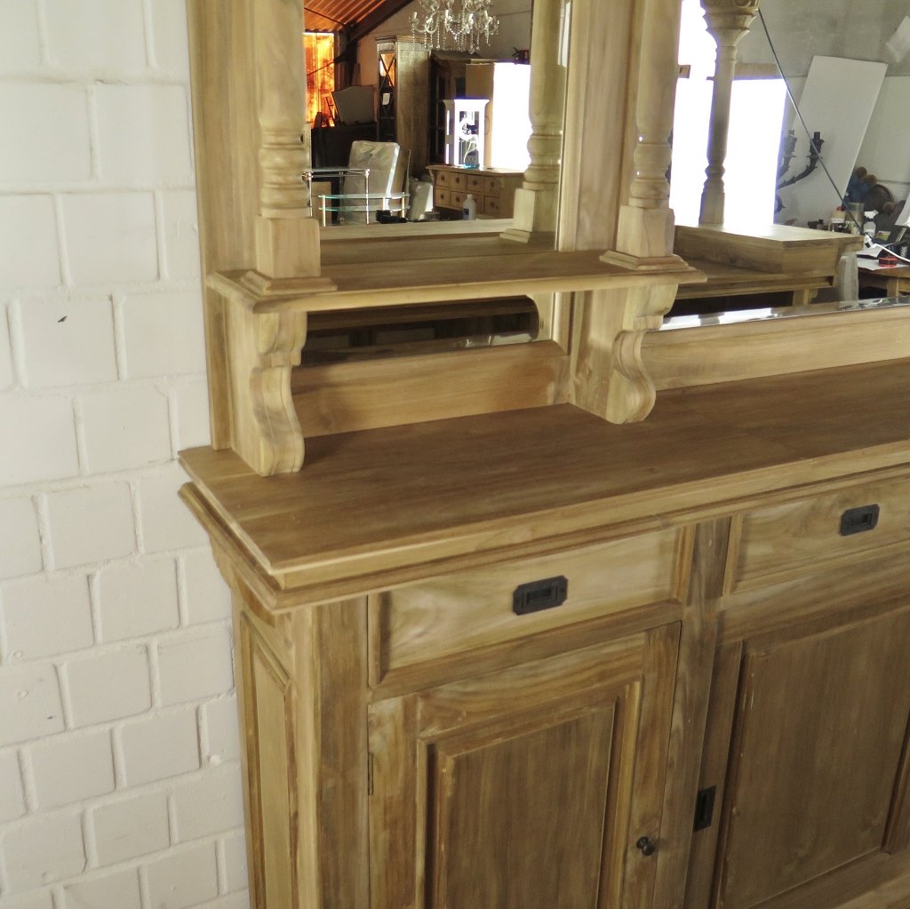 Hausbar Theke Teakholz 2,60 m