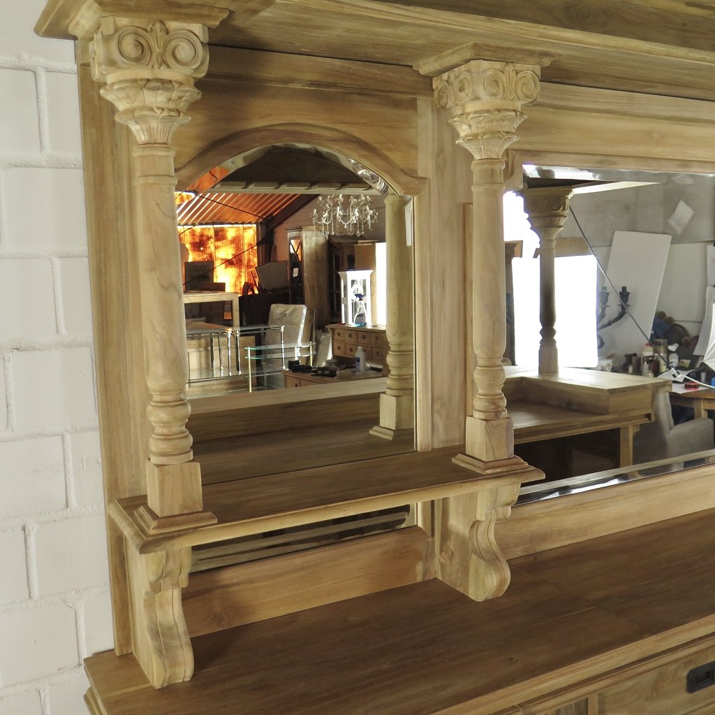 Hausbar Theke Teakholz 2,60 m