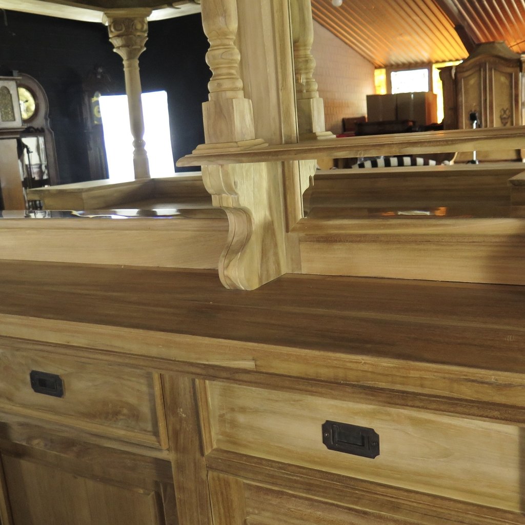 Hausbar Theke Teakholz 2,60 m
