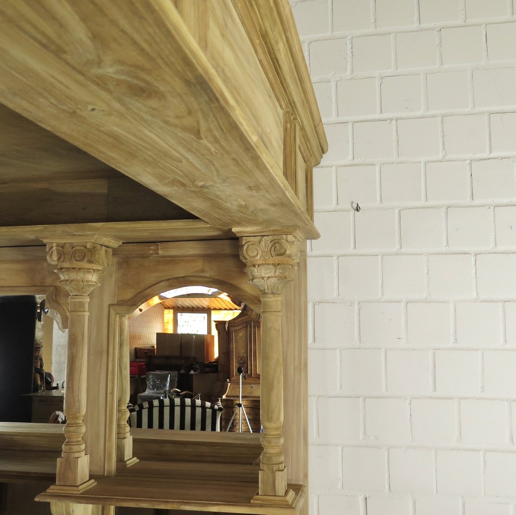 Hausbar Theke Teakholz 2,60 m