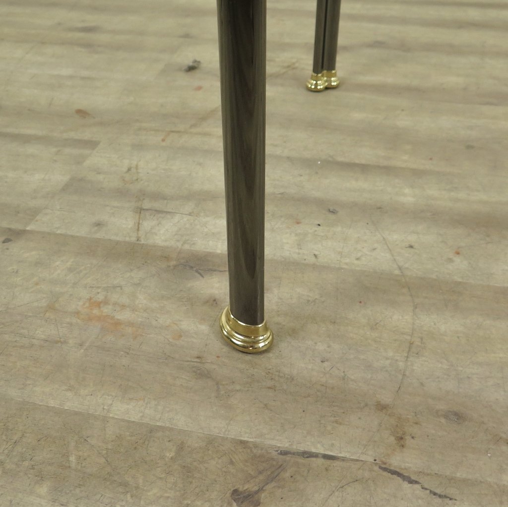 Beistelltisch Glas Metall 0,67 m x 0,67 m