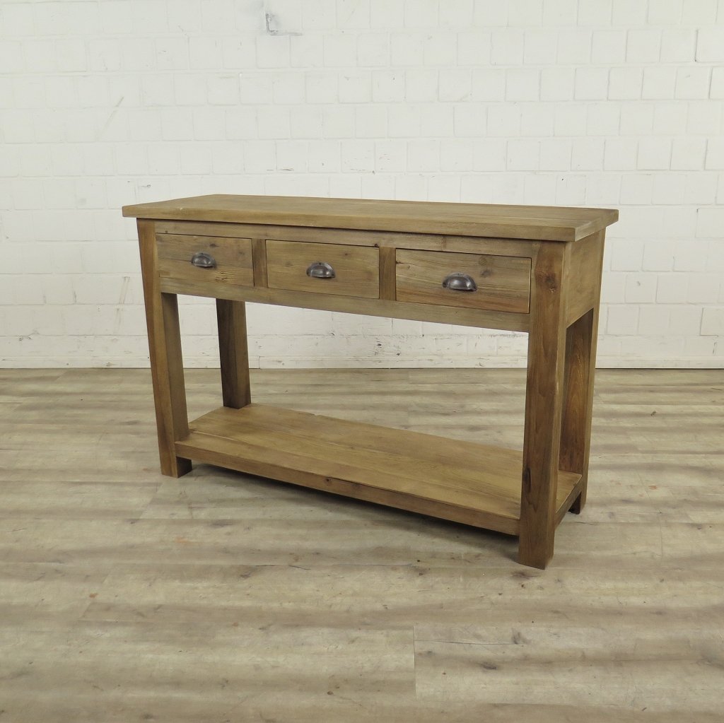 Wandtisch Sidetable Teakholz 1,20 m