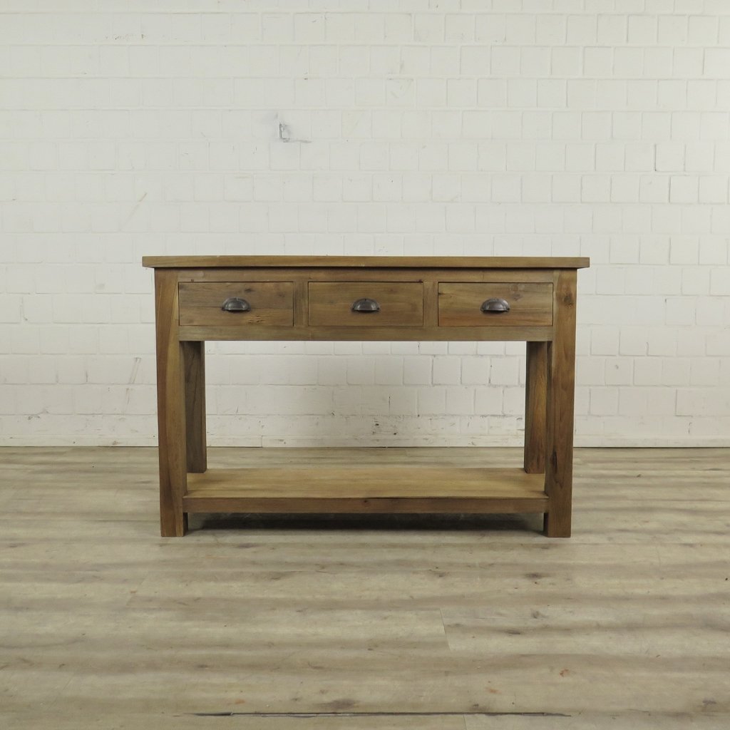 Wandtisch Sidetable Teakholz 1,20 m